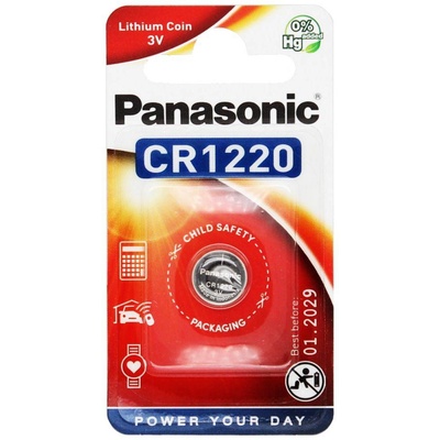 Panasonic Бутонна батерия литиева panasonic cr1220 3v (pan-bl-cr1220)