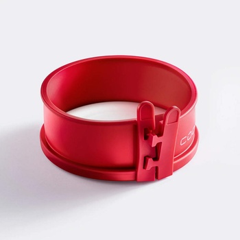 coox 12 см червена силиконова форма с порцеланова основа coox