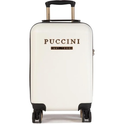 PUCCINI Самолетен куфар за ръчен багаж Puccini Los Angeles ABS017C Бял (Los Angeles ABS017C)