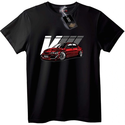 NOONEBRAND Тениска Червена скорост - 5XL, Black
