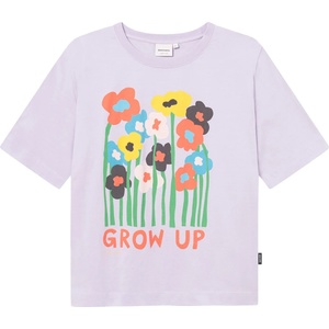 DEDICATED Дамска тениска DEDICATED Women's T-Shirt Vadstena Grow Up T-shirt - Thistle Purple - размер XS (916-3964-0111)