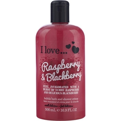 I Love Bubble Bath & Shower Crème Raspberry Blackberry sprchový krém 500 ml