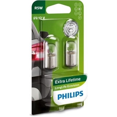 Philips LongLife EcoVision R5W BA15s 12W 5V 12821LLECOB2 2ks
