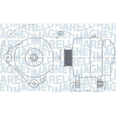 Alternátor MAGNETI MARELLI 063731992010
