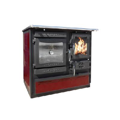 Sporák na tuhá paliva GUČA GULIVER Smart L levá - červená