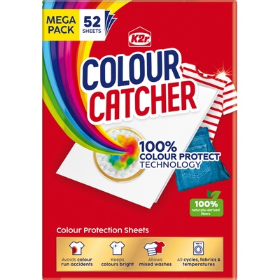 K2r Ubrousky pro praní prádla Color Catcher 52 ks