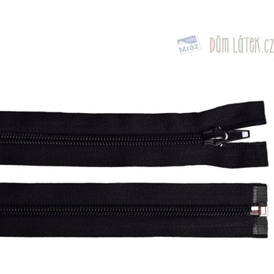 Zips špirálový 6mm deliteľný 85cm čierny
