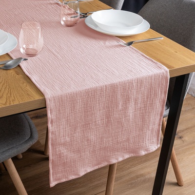 Biante Mušelínový behúň MSN-078 Púdrovo ružový 20x140 cm