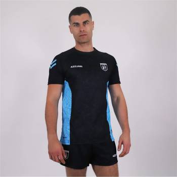 Azzurri Юношеска фланелка Azzurri Waterford Training Jersey Junior - Black/D Gry/Aqu