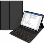 Tech-Protect SC Pen Case and Bluetooth Keyboard - кожен калъф и безжична блутут клавиатура за iPad Air 5 (2022), iPad Air 4 (2020) (черен)