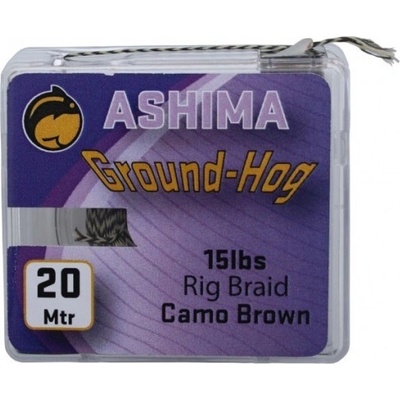 Ashima šnúra Ground-Hog Rig Braid 20m 15lb zelená