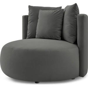 Bobochic Paris Светлосиво кадифено кресло Cesar - Bobochic Paris (WT-ROND-1.5--W_1 P857)