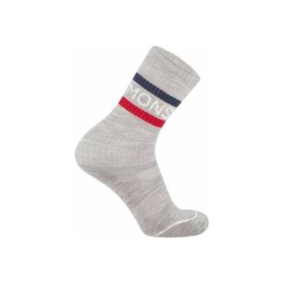 Mons Royale Signature Crew Sock Sivá