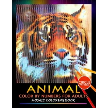 Image 1 of Animal Color by Numbers for Adults: Mosaic Coloring Book Stress Relieving Design Puzzle Quest | Nox Smith