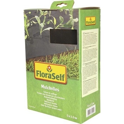FloraSelf Netkaná textília mulčovacia 5 x 1,5 m 50g/m² čierna