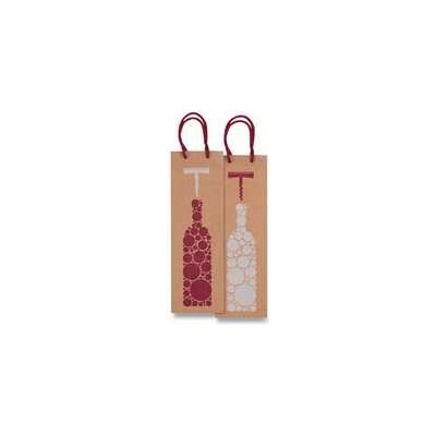 Darčeková taška Bottiglia Kraft 120 x 90 x 370 mm
