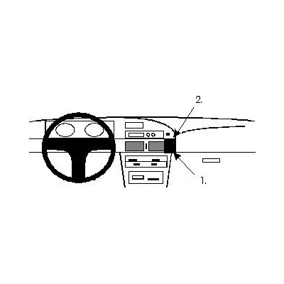 Brodit ProClip montážna konzola na palubnú dosku pre Toyota Corolla 88-92, 851857