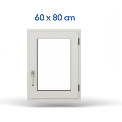 ETILA.SK 60 x 80 cm ( 600 x 800 mm ) biele otváravé aj sklopné pravé