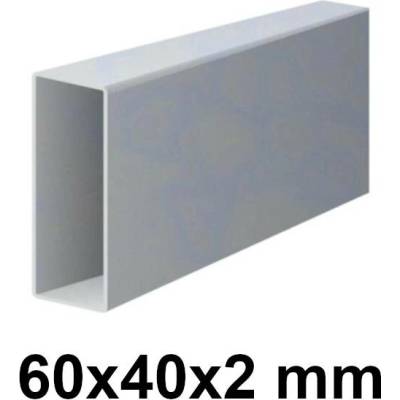 Pozinkovaný jeklový profil 60x40x2mm 6 m (JOKL-60x40x2-ZN-6)