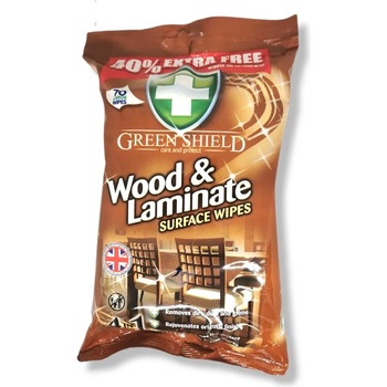 Green shield мокри кърпи за почистване на дървени повърхности, 70 броя