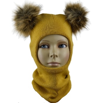 detská kukla 2 brmbolce horčicová