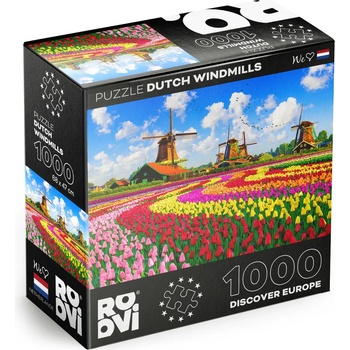 ROOVI - Puzzle Dutch Windmills, Netherlands - 1 000 piese