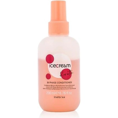 Inebrya Ice Cream Keratin Bi-Phase Conditioner 200 ml двуфазов балсам за коса унисекс