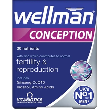 Vitabiotics Wellman Conception, 30 таблетки, Vitabiotics