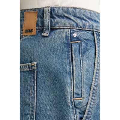 BOSS къс панталон дамски от деним allexy denim short (50558739)
