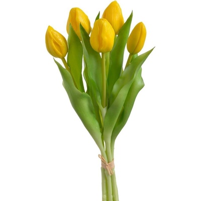 Svazek tulipánů (5 ks) - žlutá