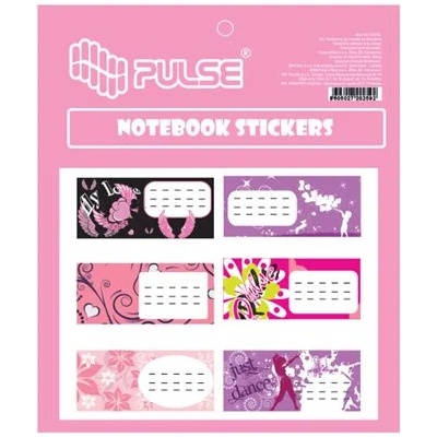 PULSE Етикети за тетрадки, 30 бр. , PULSE, „Girls 220259 (220259)