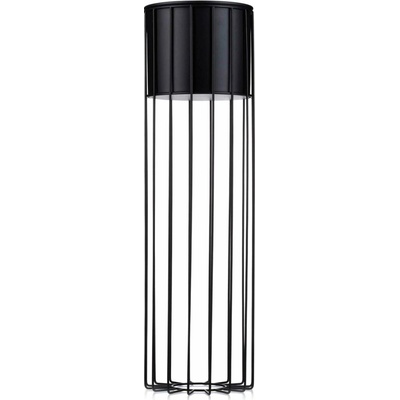 HowHomely KOVOVÝ kvetináč SO STOJANOM GLAM 70 x 20 CM ČIERNA