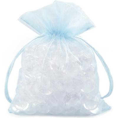 Dárkový pytlík 13x18 cm organza - (9) modrá světlá (10 ks)