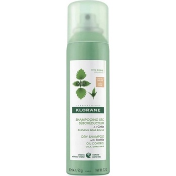 Klorane Suchý šampon s kopřivou a vitaminem E na tmavé vlasy 150 ml