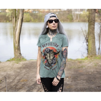 Affliction tričko hardcore DAKOTA FIRE Čierna