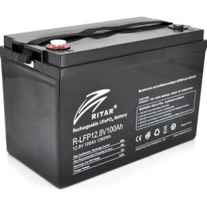 Ritar Power Литиево йонна Батерия за соларни системи RITAR LFP12.8V100AH 12V/100Ah - 330x172x214 mm (RITAR-LFP-12.8V-100AH)
