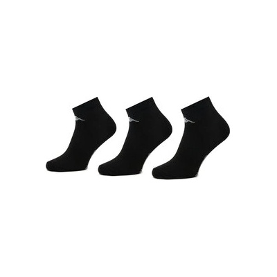 Kappa Комплект 3 чифта къси чорапи унисекс 708068 Черен (708068)
