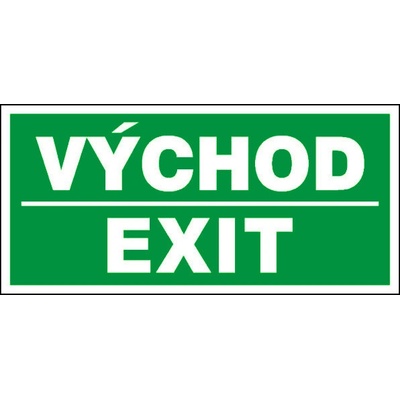 RAFO Samolepka Východ - Exit, 21x10 cm
