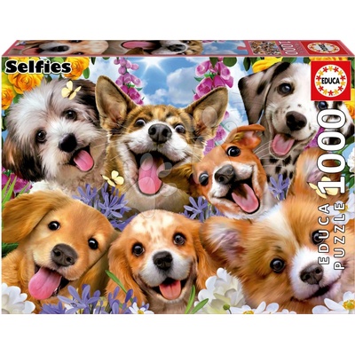 Educa Puppies Selfie a Fix lepidlo 1000 dílků