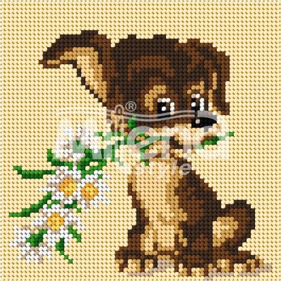 Milena Style Кученце - гоблен с щампа без конци