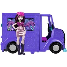 Mattel Monster High Doll Draculaura & Fangtastic Rockin' Food Truck Playset HXH83