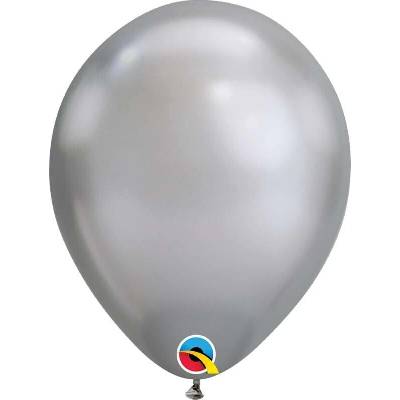 Qualatex Balónek CHROME 18 cm stříbrný