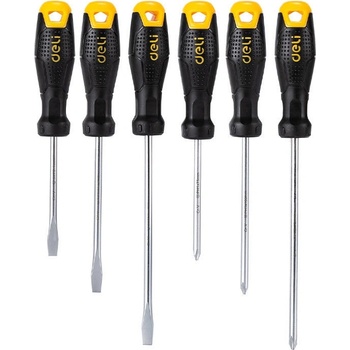 Deli Комплект отвертки Deli Tools EDL620004, с магнитен връх, 6бр (EDL620006)