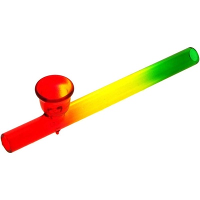 WeedShop Malá sklenená fajfka Kawuum Rasta 10 cm
