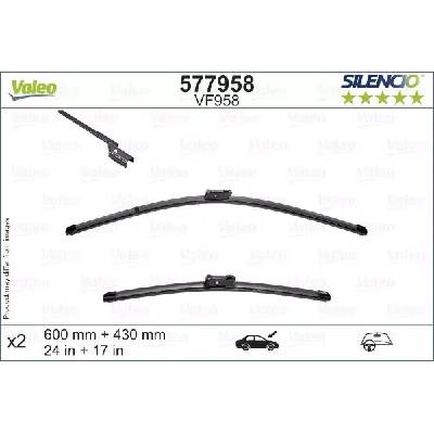 VALEO Silencio Flat Blade set 600+430 mm VA 577958