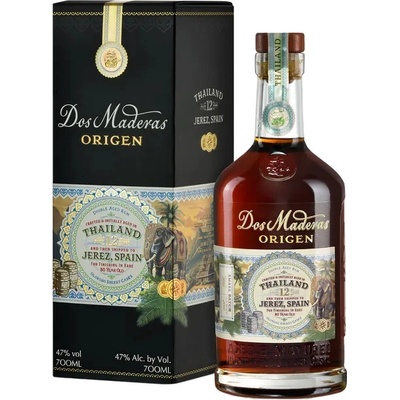 Dos Maderas 12y Origen Thailand 47% 0,7 l (holá láhev)