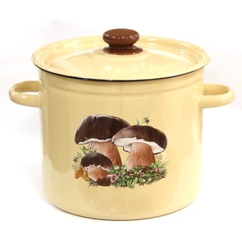 Image 1 of Новомосковская посуда Н-Тенджера 12lt "СМЕТАНА с ГЪБКИ" (I1624/2) (0129417)