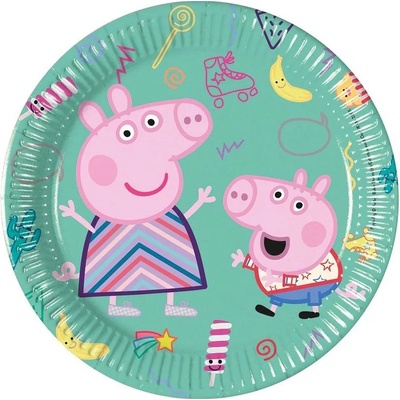 Javoli Papierové taniere Prasiatko Peppa 20 cm