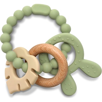 Lorelli Premium СИЛИКОНОВА ГРИЗАЛКА С БУК ЗАЙЧЕ natural fresh gree (10210850004)