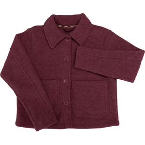 Engel Дамско вълнено яке Engel Women's Cropped Jacket Wool jacket - Bordeaux Melange - размер 34/36 (EU) (105-4631-0411)